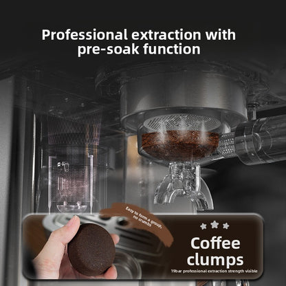 Italian semi-automatic home and business dual-purpose cold and hot double-temperature milk foam integration