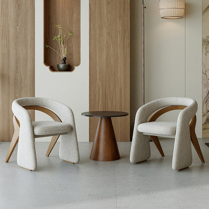 Italian Solid Wood Meeting Table and Chair Set