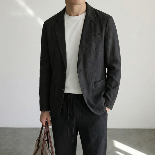 Italian Style Linen Business Jacket