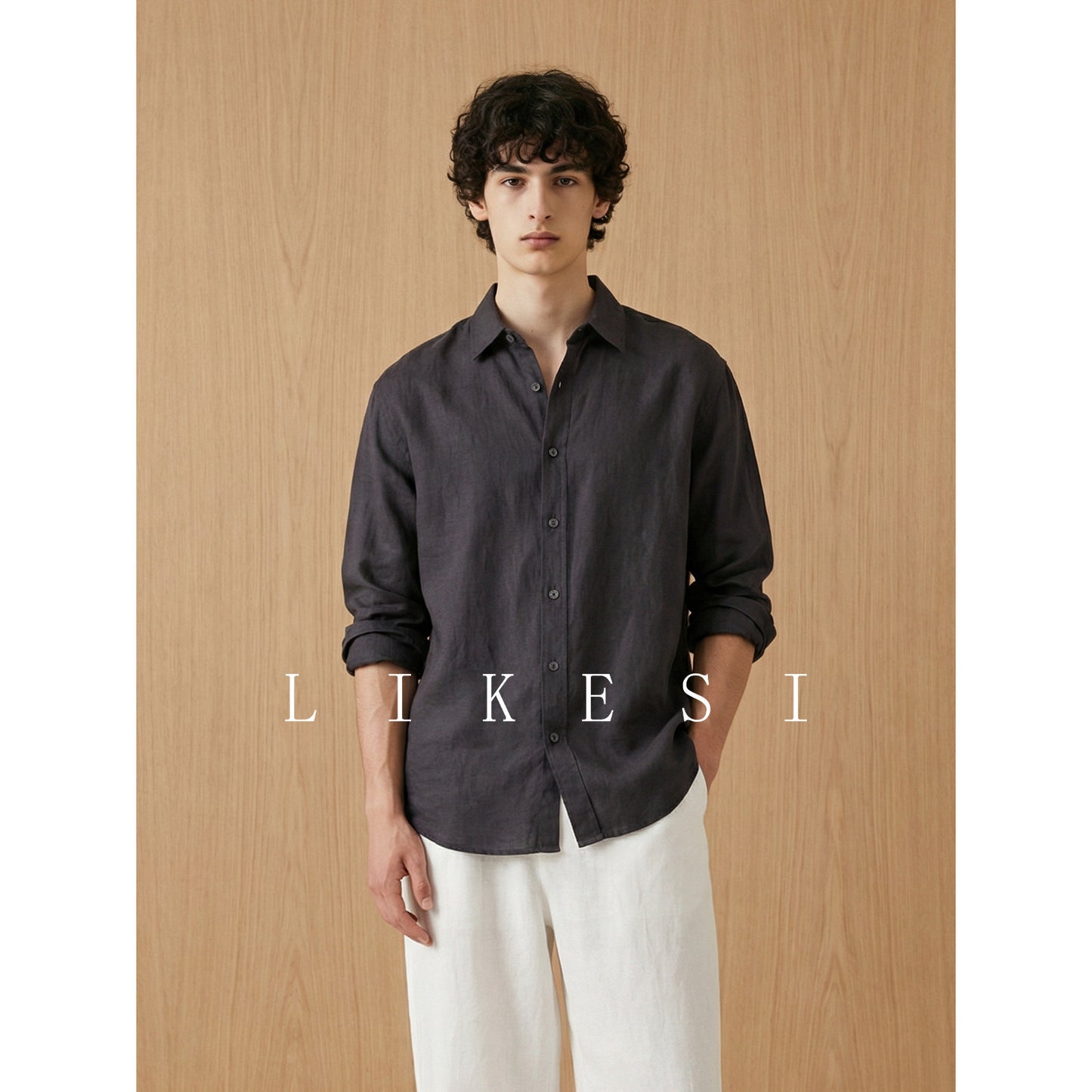 Italian-Style Pure Linen Relaxed Fit Shirt