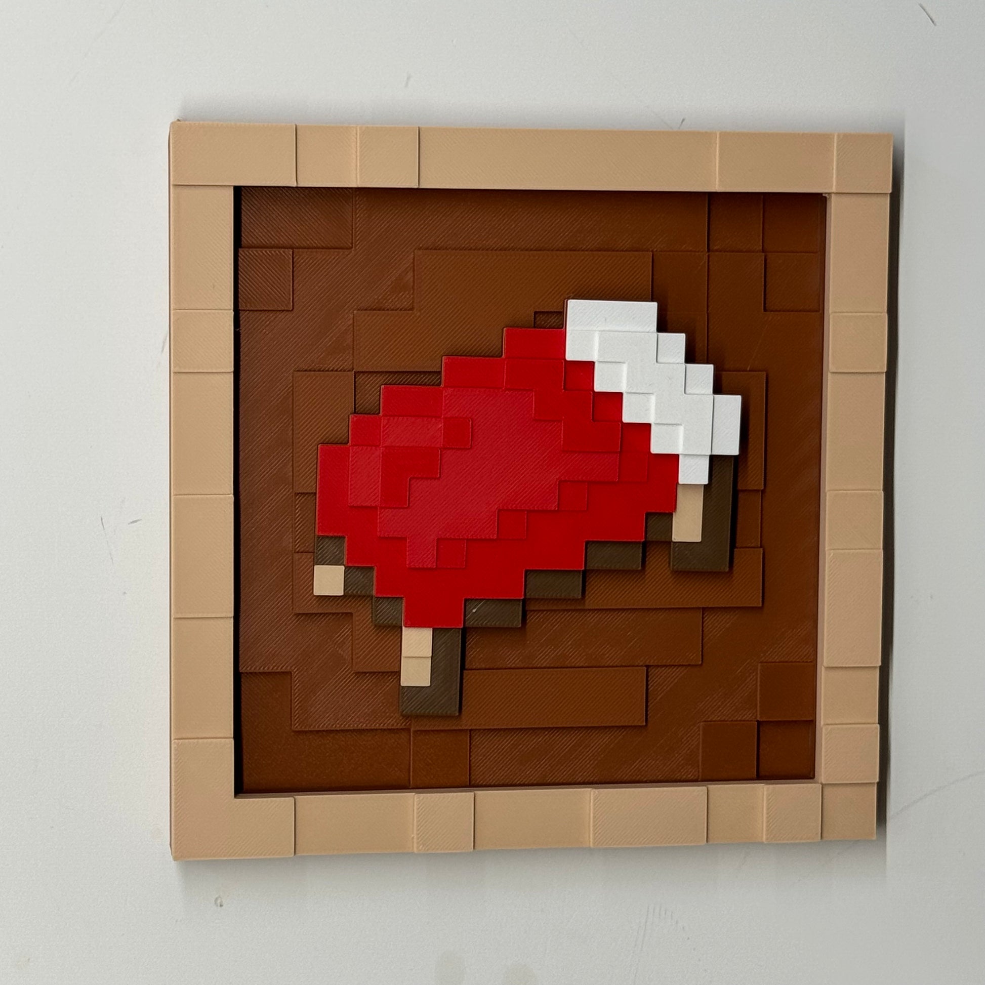 Item display box with magnetic decorative pieces