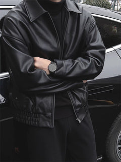 Leather jacket black