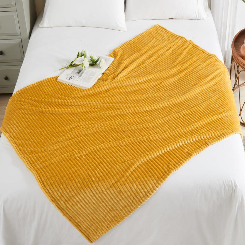 Jacquard-decorated bed blanket