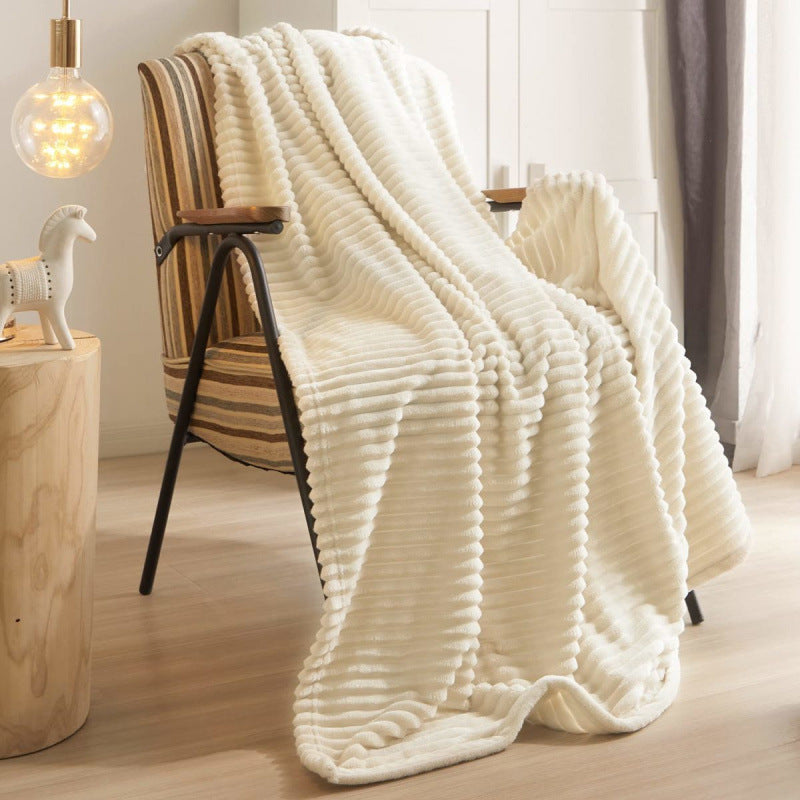 Jacquard-decorated bed blanket