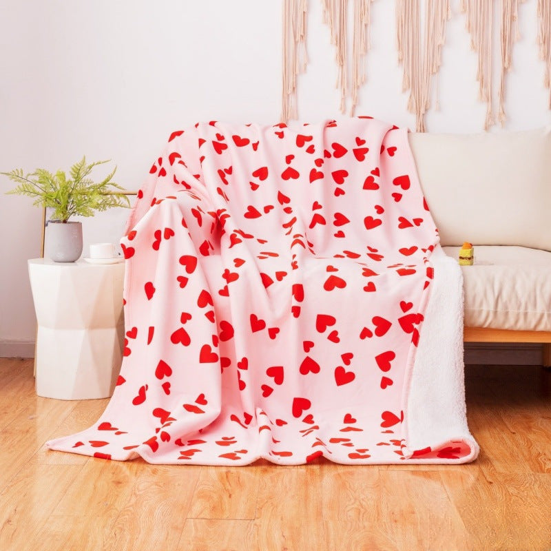 Jacquard-decorated bed blanket