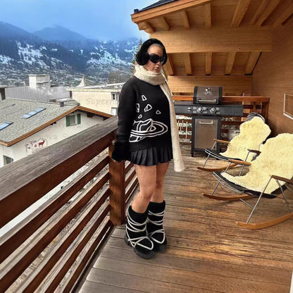 Jacquard Knit Sweater