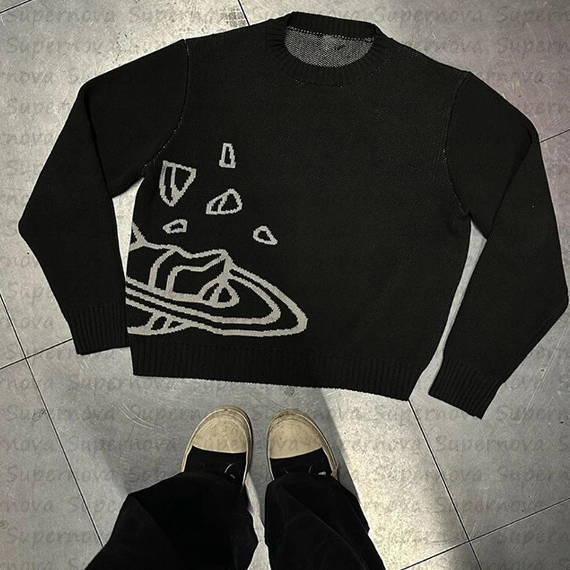 Jacquard Knit Sweater