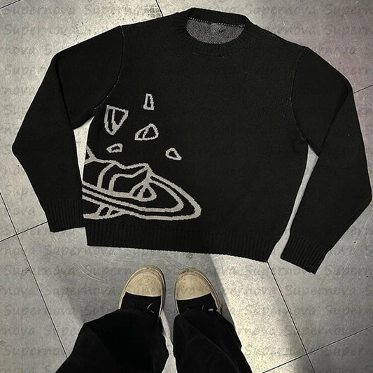 Jacquard Knit Sweater