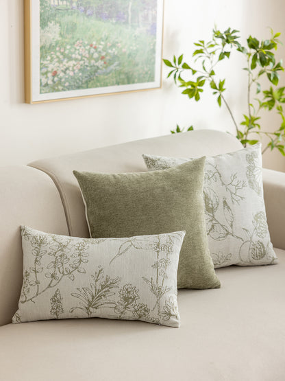 Jacquard Texture Square Throw Pillow for Sofa and Bed