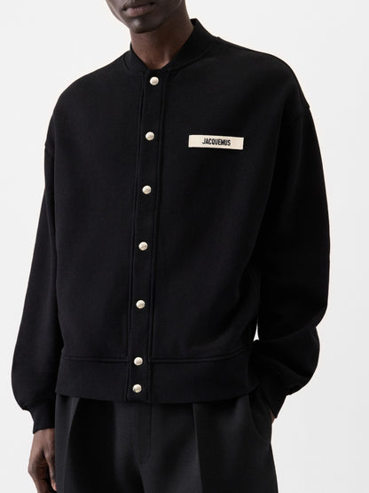 Jacquemus Long Sleeve Logo Button Loose Cardigan