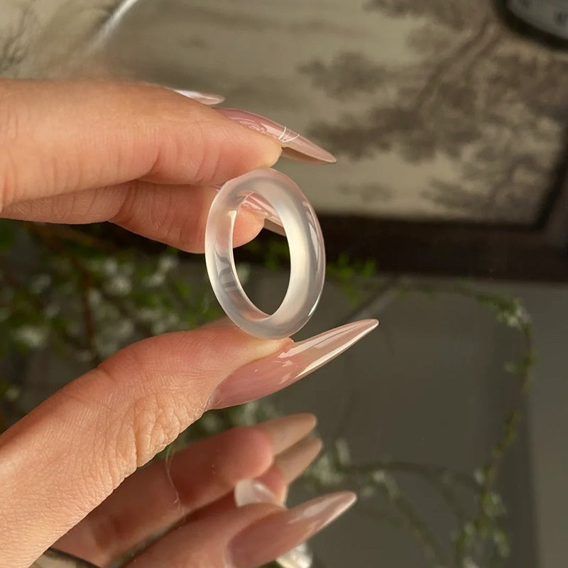 Jade stone ring