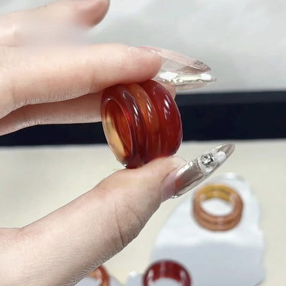Jade stone ring