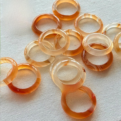 Jade stone ring