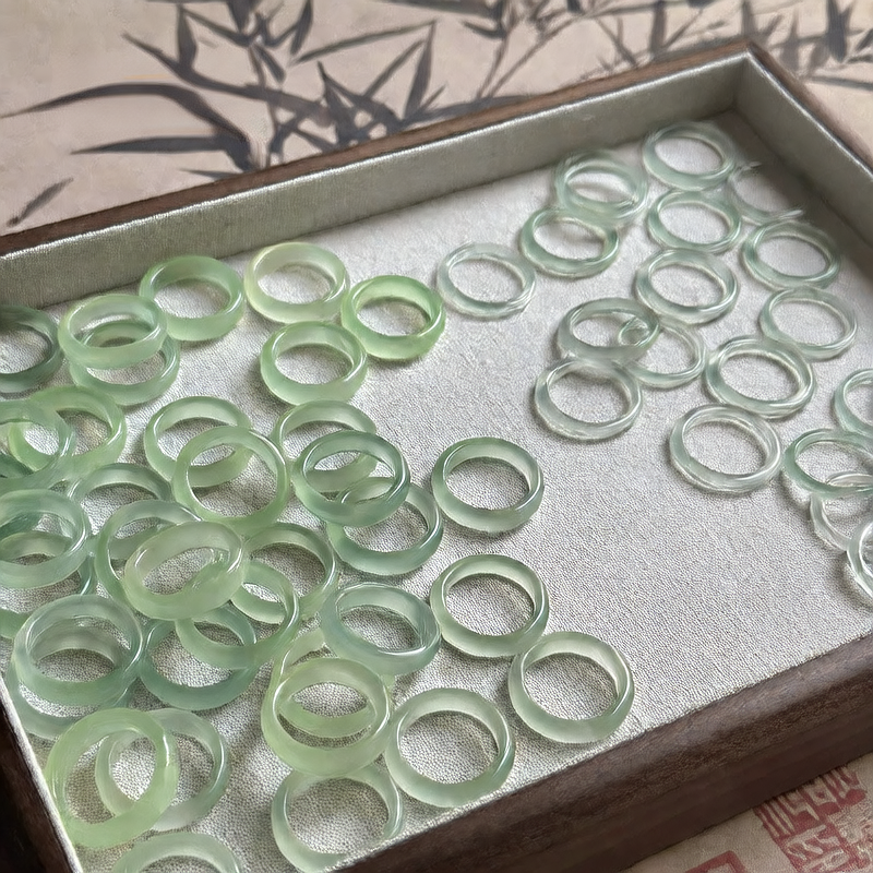 Jade stone ring