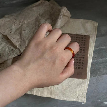 Jade stone ring