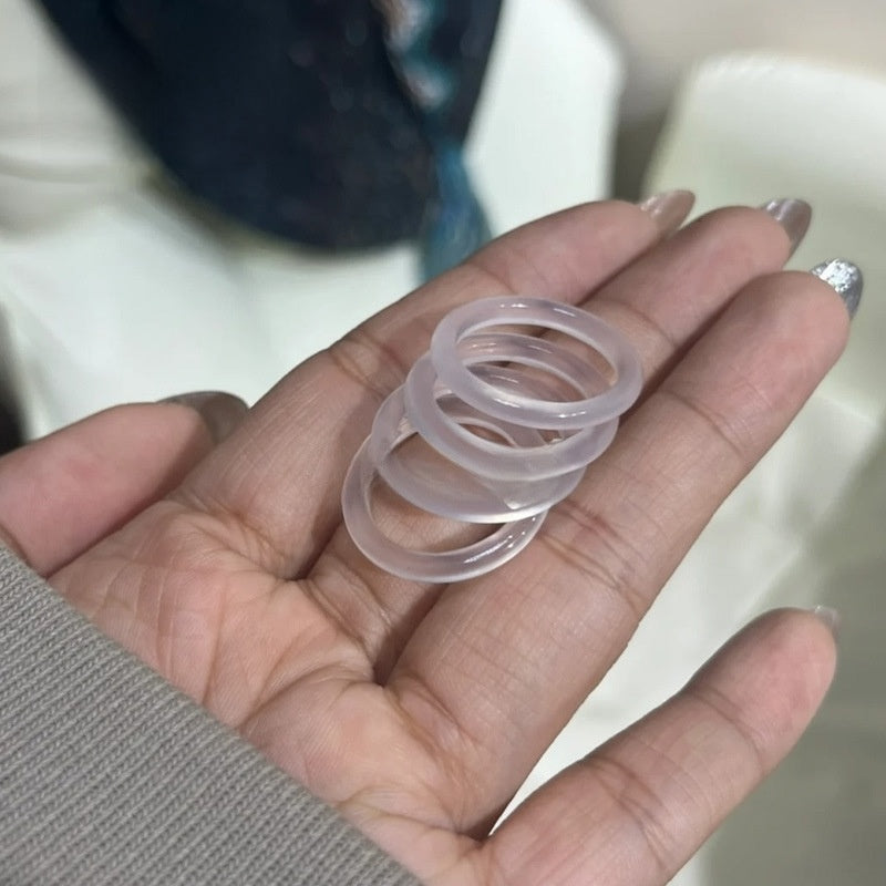 Jade stone ring