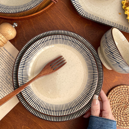 Japanese Ceramic Bowls and Plates Set