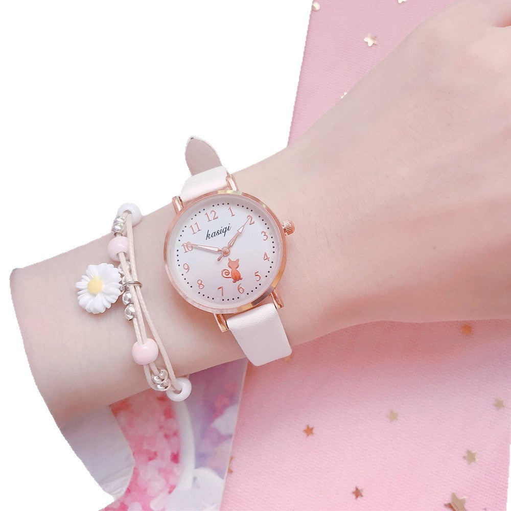 Japanese Cherry Blossom Quartz Watch for Girls