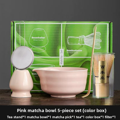 Japanese Matcha Tea Ceremony Set with Bamboo Whisk