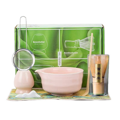 Japanese Matcha Tea Ceremony Set with Bamboo Whisk
