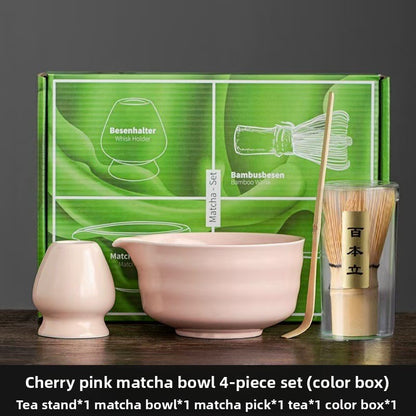 Japanese Matcha Tea Ceremony Set with Bamboo Whisk