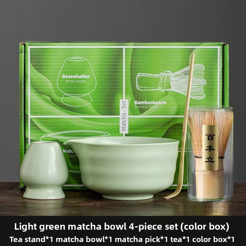 Japanese Matcha Tea Ceremony Set with Bamboo Whisk