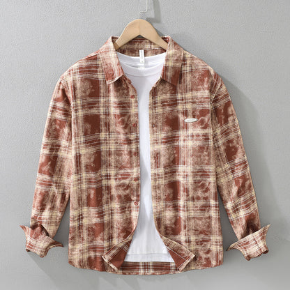 Japanese Plaid Long Sleeve Shirt