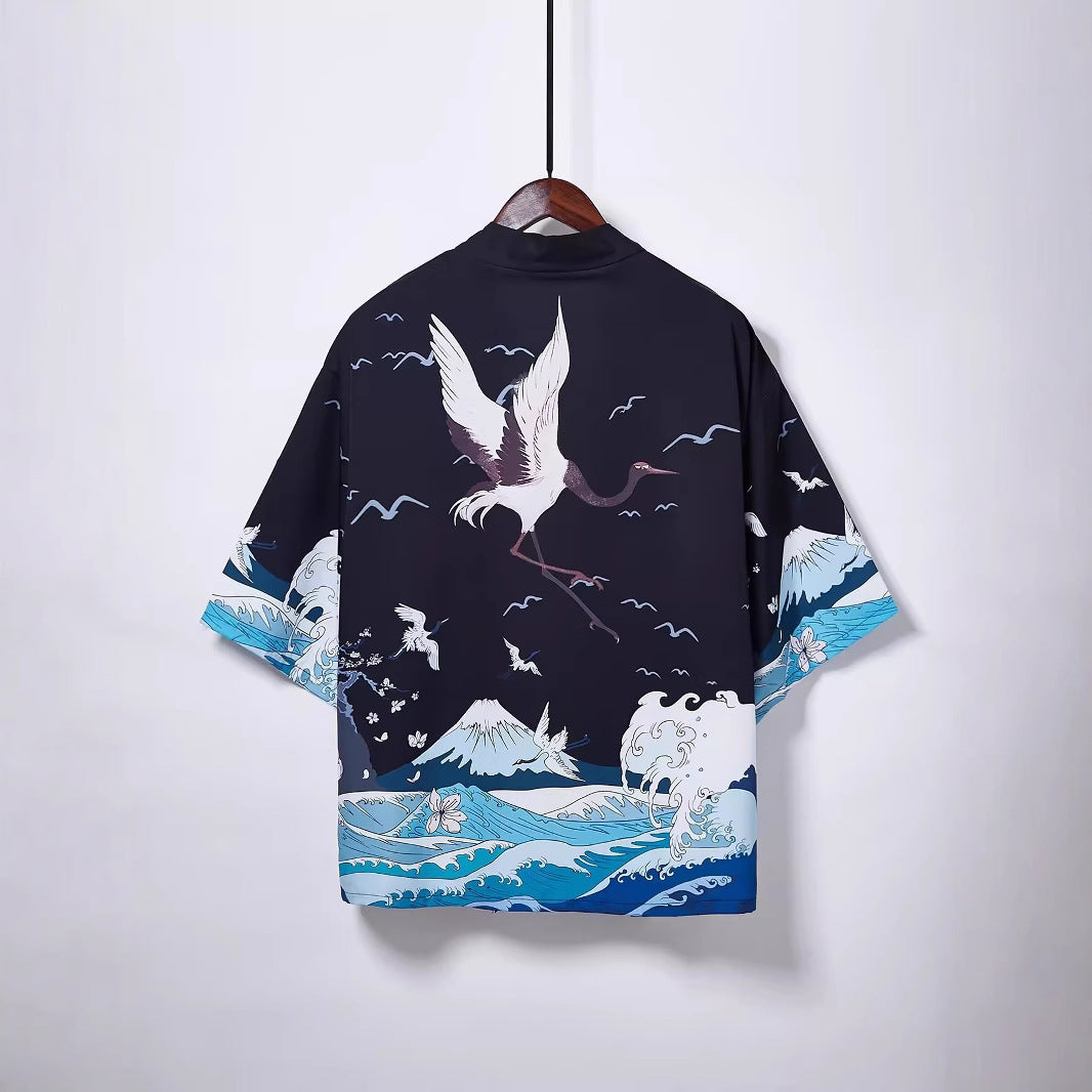 Japanese Print Kimono Robe