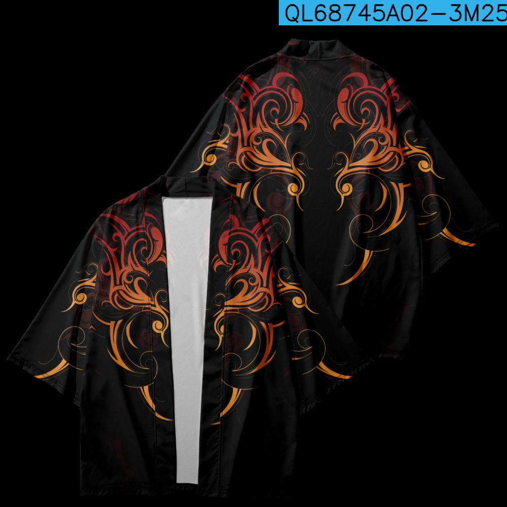 Japanese Print Kimono Robe