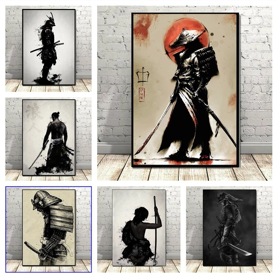 Japanese Samurai Canvas Art Print