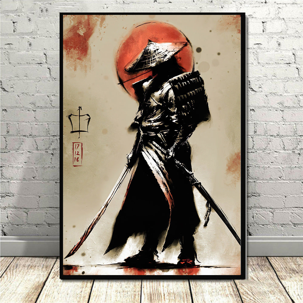 Japanese Samurai Canvas Art Print