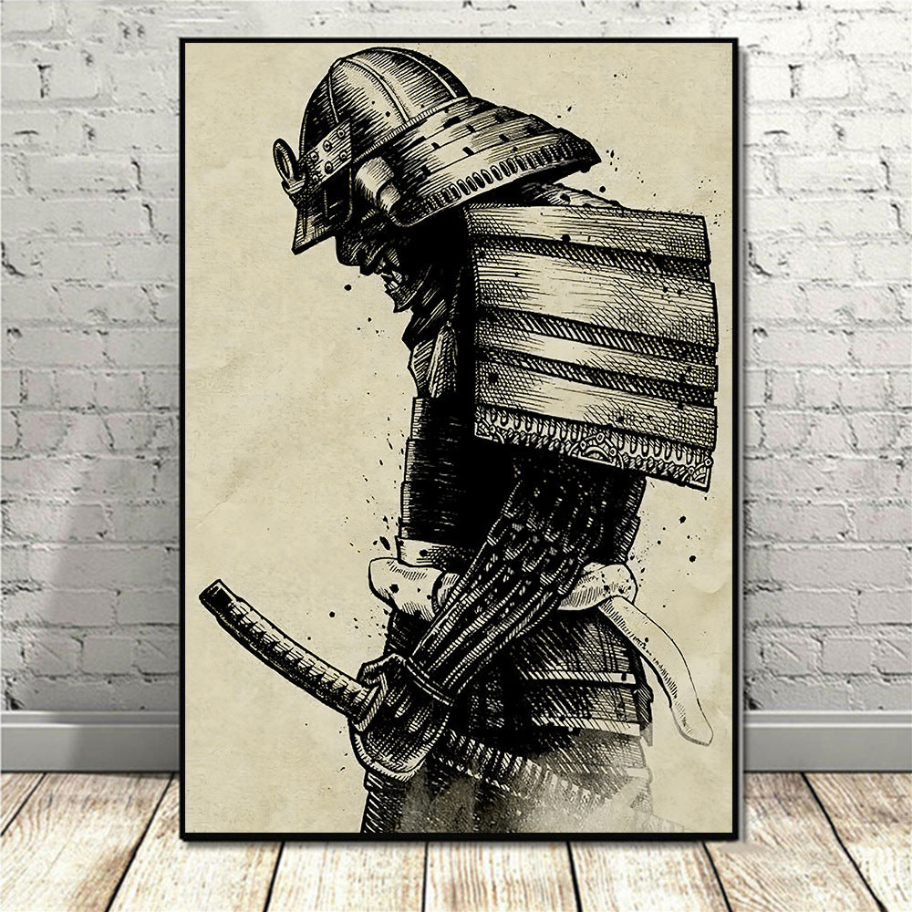 Japanese Samurai Canvas Art Print