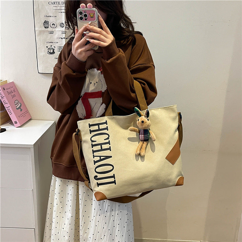 Japanese single-shoulder canvas