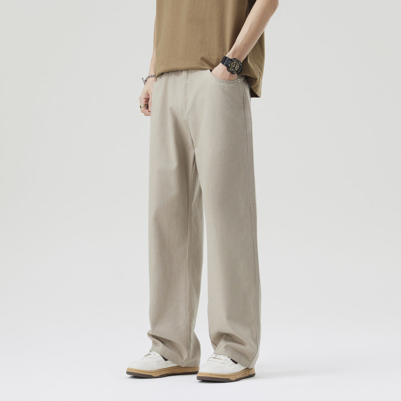 Japanese Style Casual Cotton Trousers