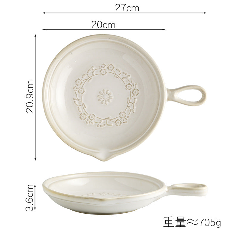 Japanese Style Ceramic Salad Plate
