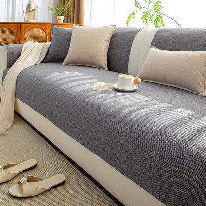 Japanese Style Cotton Linen Sofa Cushion Cover