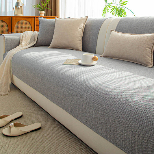 Japanese Style Cotton Linen Sofa Cushion Cover