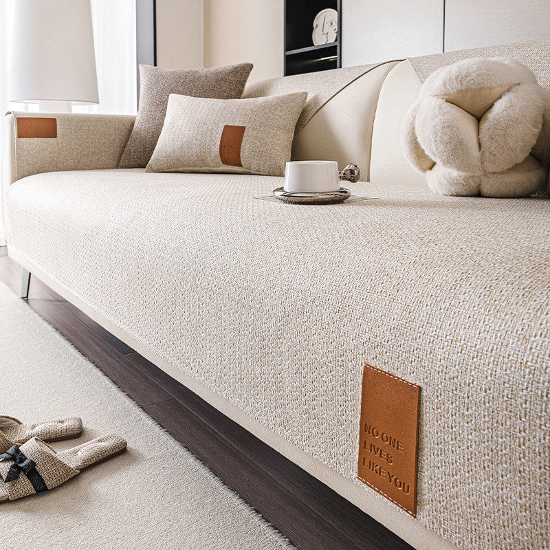 Japanese Style Cotton Linen Sofa Cushion Cover