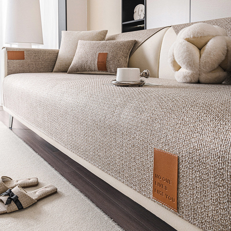 Japanese Style Cotton Linen Sofa Cushion Cover