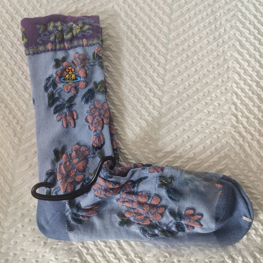 Japanese Style Cotton Mid-Calf Socks with Embroidery