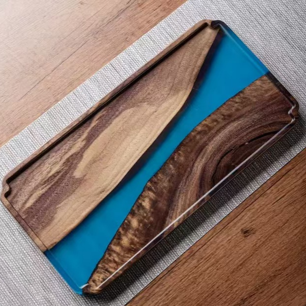 Japanese Style Handmade Wooden Dry Bubble Tea Tray