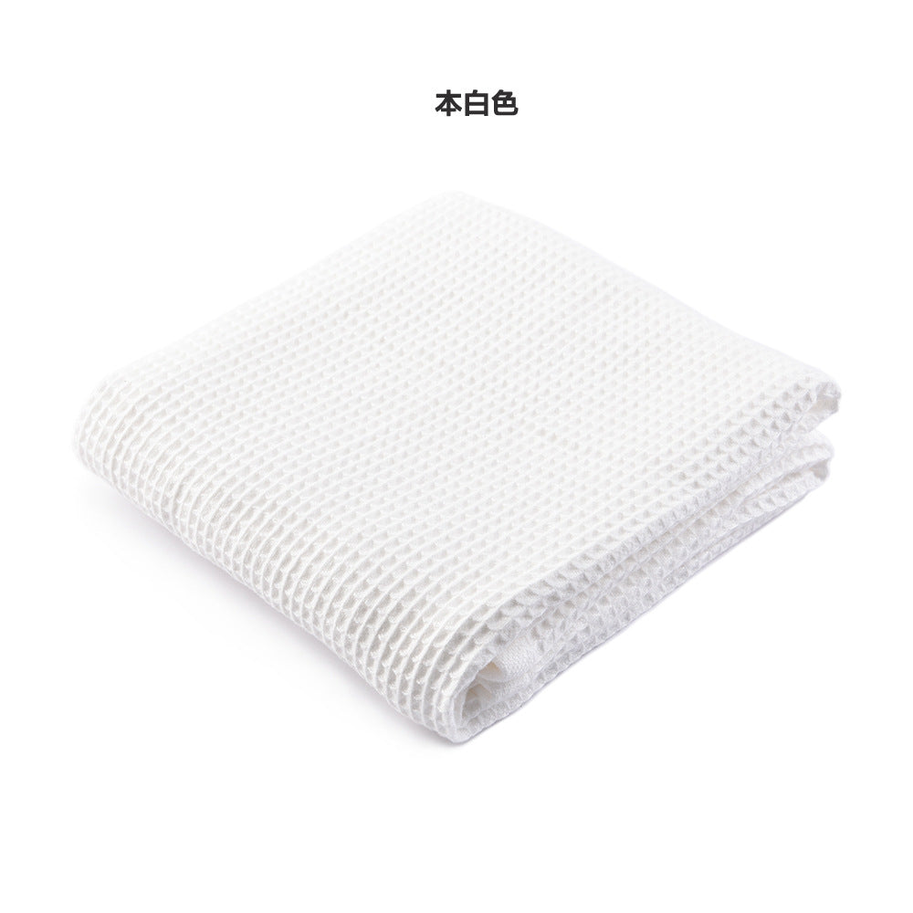 Japanese Style Pure Cotton Honeycomb Pattern Towel Set