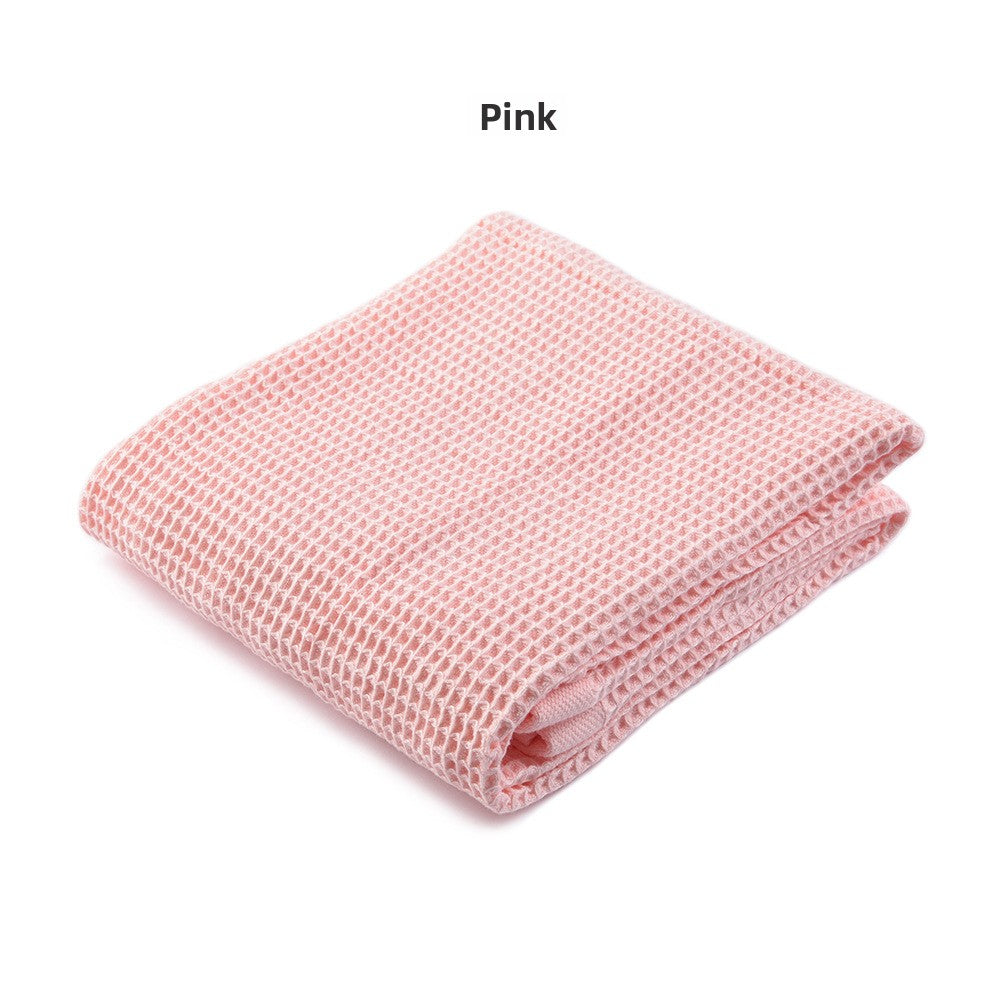 Japanese Style Pure Cotton Honeycomb Pattern Towel Set