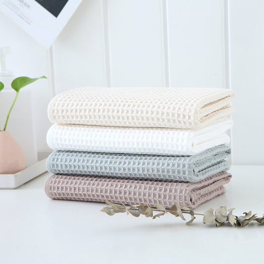 Japanese-Style Pure Cotton Waffle Weave Towel