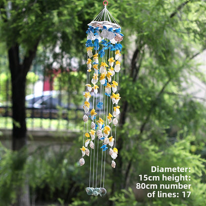 Japanese Style Shell Wind Chime Hanging Ornament