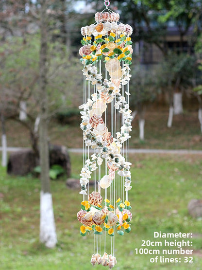 Japanese Style Shell Wind Chime Hanging Ornament