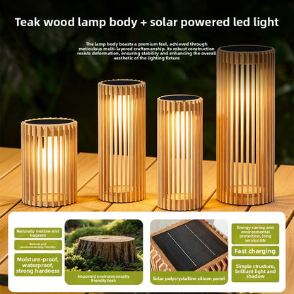 Japanese Style Solar Powered Outdoor Garden Light