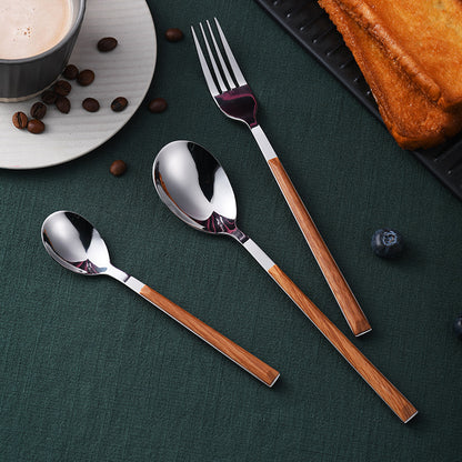 Japanese Style Stainless Steel Knife Fork Spoon Set