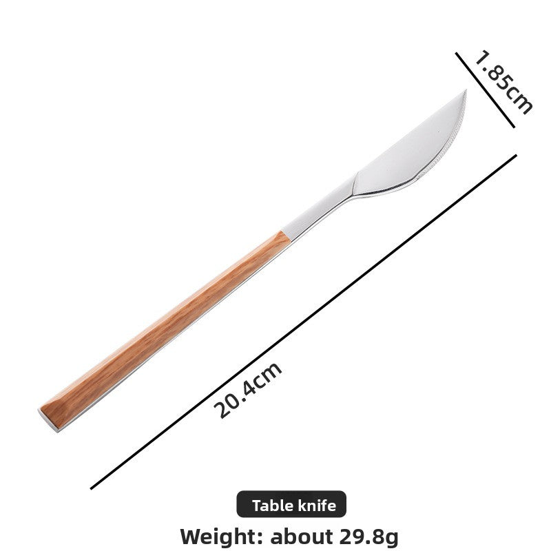 Japanese Style Stainless Steel Knife Fork Spoon Set