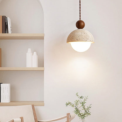 Japanese Style Stone Pendant Lamp